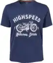 Bild 1 von T-Shirt Motorrad, dunkelblau bedruckt