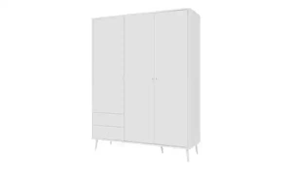 Bild 2 von Kleiderschrank 3-türig, Weiß, mit Einlegeböden Hemsby
