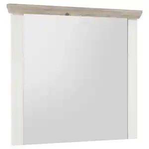Mid.you Wandspiegel, Pinien, Hellbraun, Holzwerkstoff, rechteckig, 107x110x8 cm, Spiegel, Wandspiegel