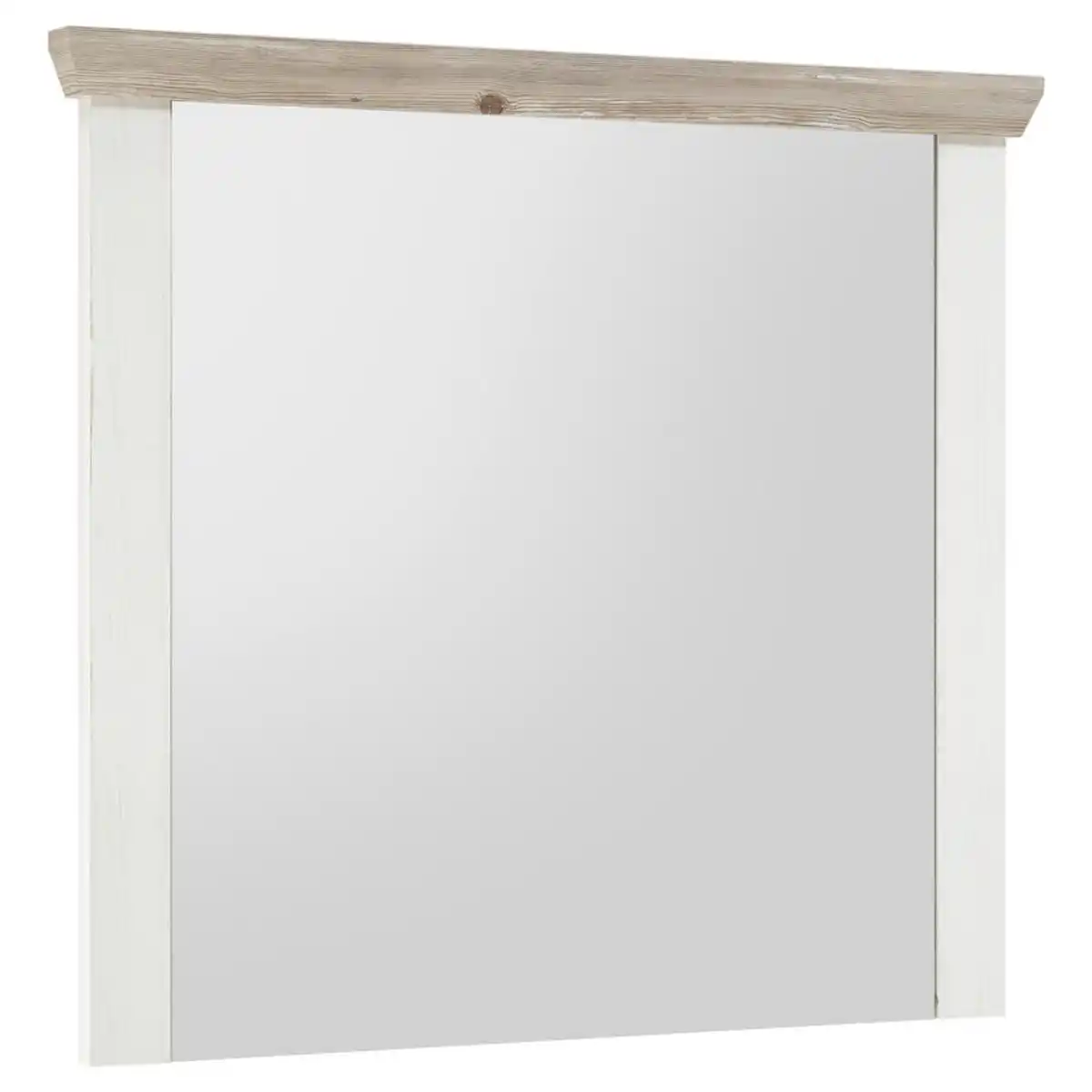 Bild 1 von Mid.you Wandspiegel, Pinien, Hellbraun, Holzwerkstoff, rechteckig, 107x110x8 cm, Spiegel, Wandspiegel