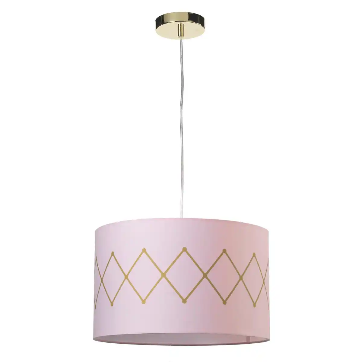Bild 1 von Hängeleuchte Rosita Pink/Gold max. 22 Watt, Goldfarben, Pink