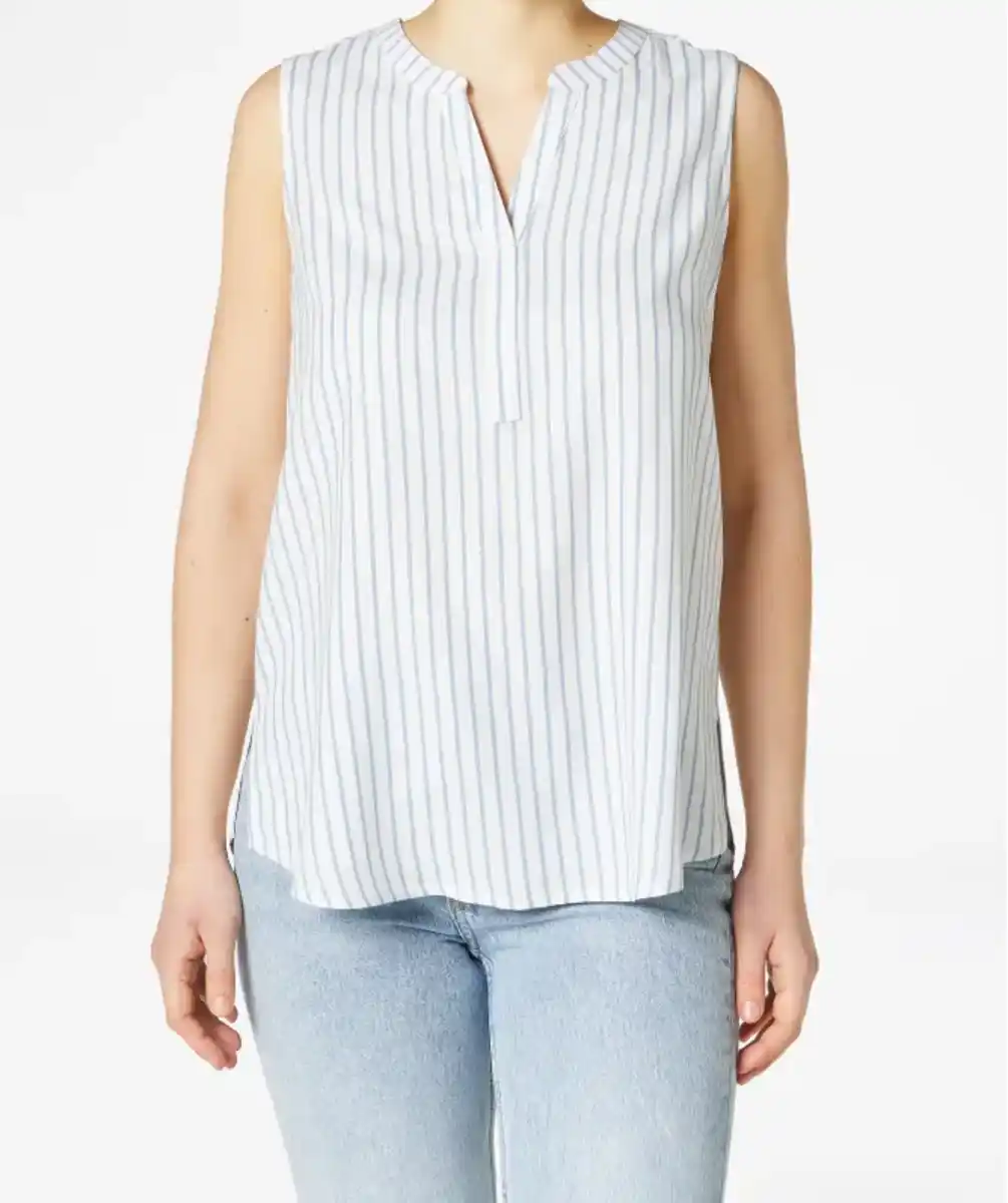 Bild 1 von Gestreiftes Blusentop, hellblau gestreift