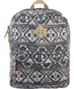Bild 1 von Rucksack mit Innenfächern, schwarz gemustert