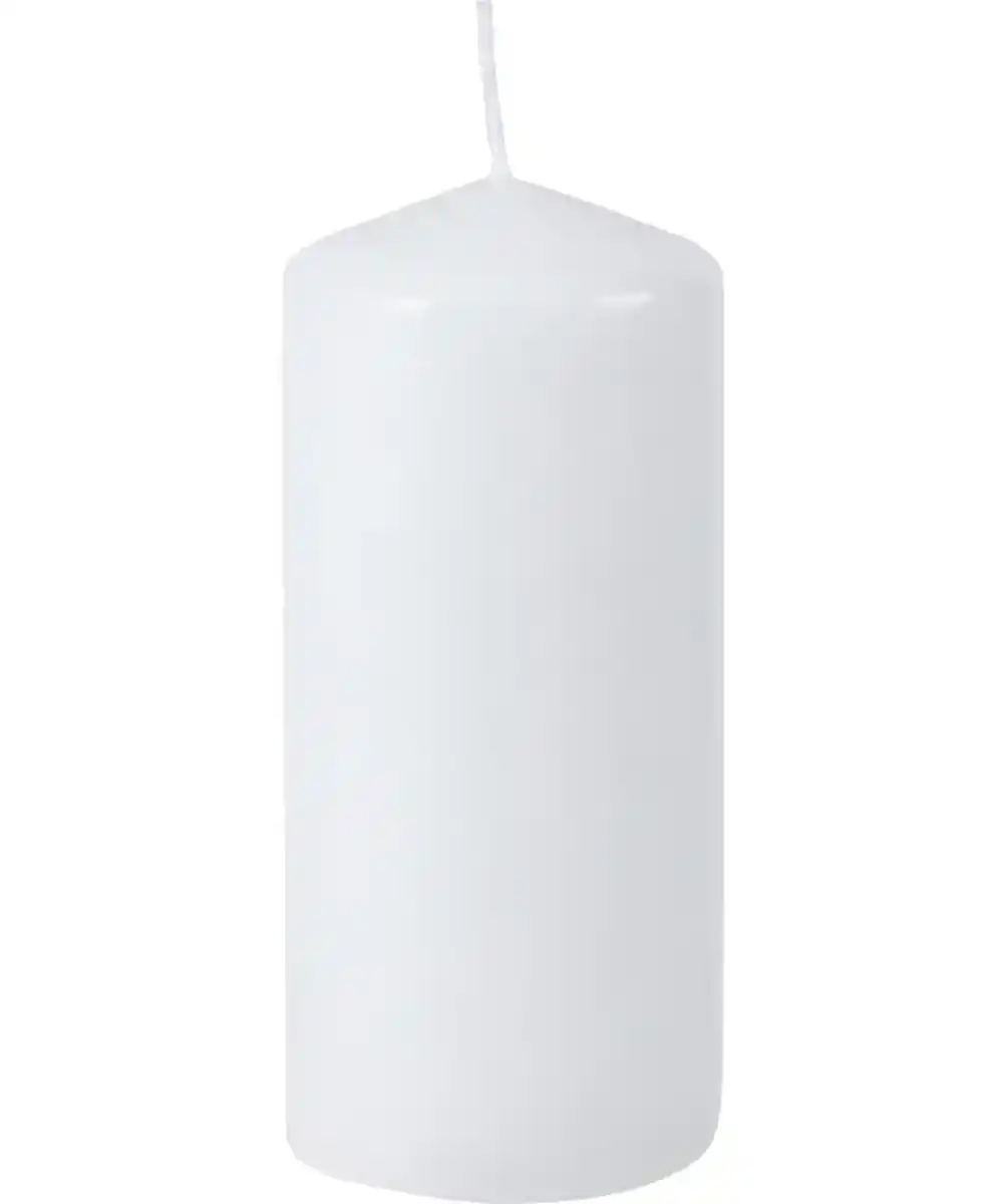 Bild 1 von Weiße Stumpenkerze, weiß