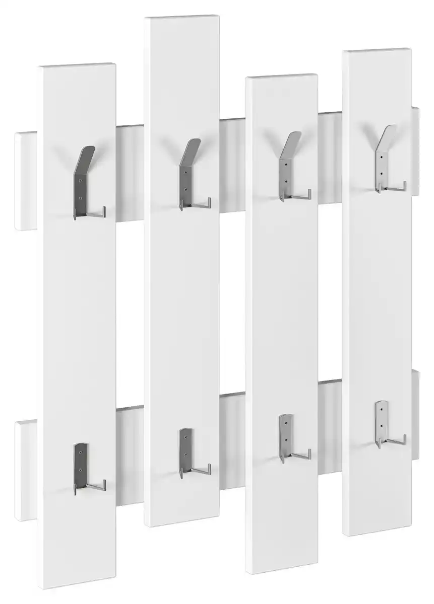 Bild 1 von Wandgarderobe Wave ca.64x81cm Weiß, Weiß