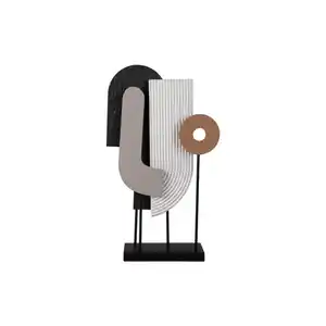 Present Time Skulptur, Mehrfarbig, Holzwerkstoff, 10x53.5x25 cm, stehend, Dekoration, Skulpturen & Dekoobjekte, Skulpturen