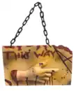 Bild 1 von Deko-Schild Halloween, rot/braun