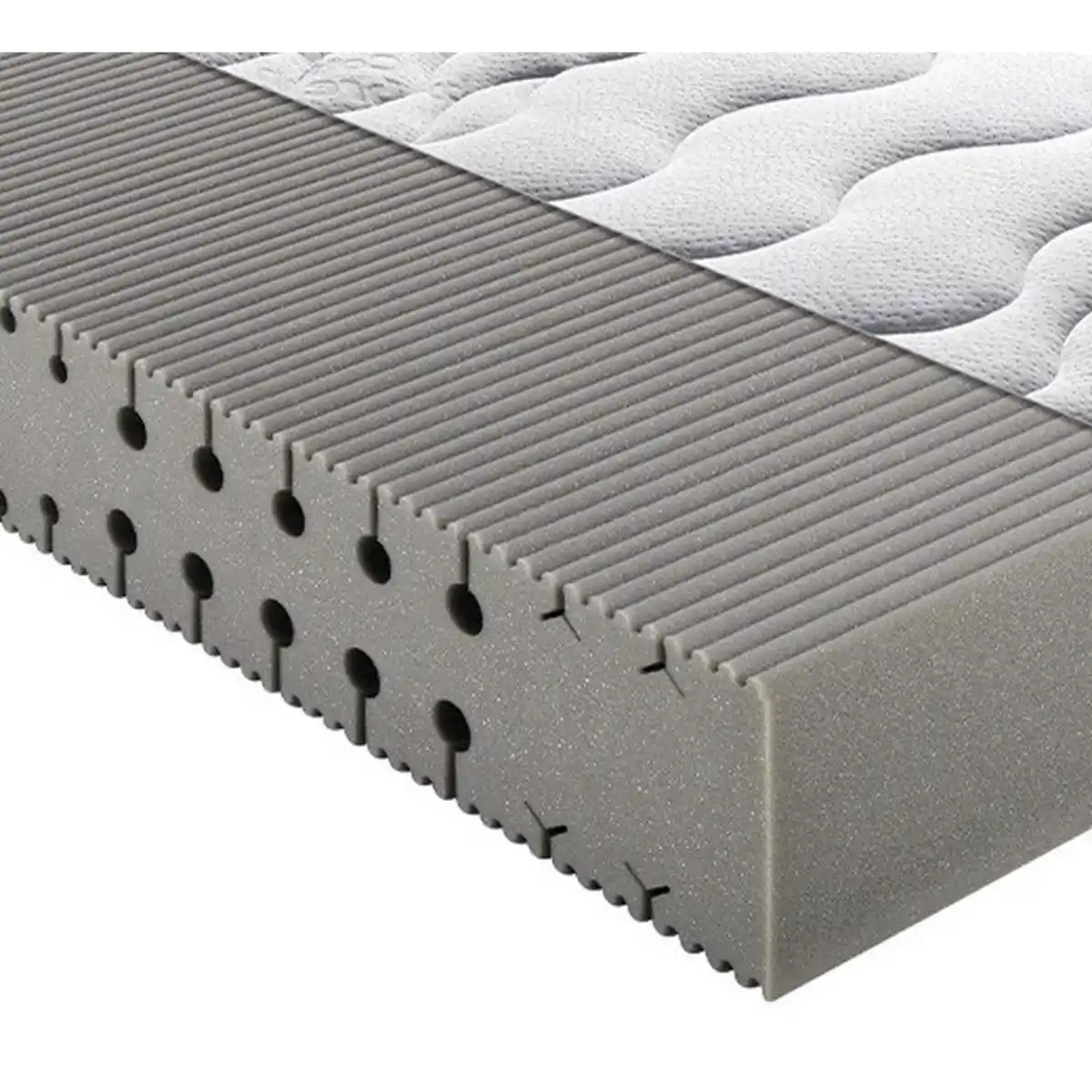 Bild 1 von Breckle Kaltschaummatratze, Weiß, Textil, H2, Füllung: Polyester, 140x200 cm, Grüner Punkt, Lga, Made in Germany, DIN EN ISO 9001, Oeko-Tex® Standard 100, Härtegradauswahl, Bezug abnehmbar/wasch