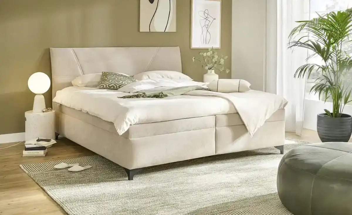 Bild 1 von Polsterbett mit Matratze und Stauraum Lerryn