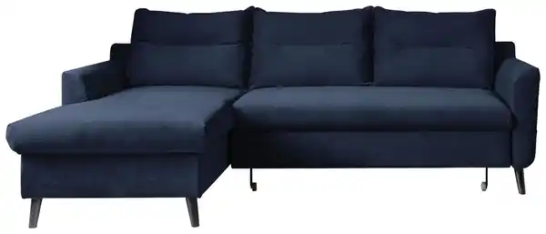 Bild 1 von Eckschlafsofa in Dunkelblau ´STYLISH STAN DUNKELBLAU´, Dunkelblau