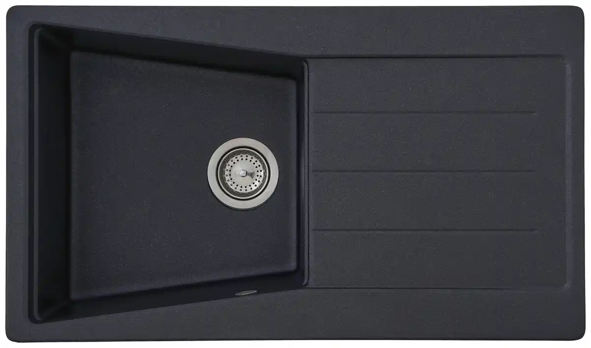 Bild 1 von Granitspüle Seattle ca. 86x20x50 cm Schwarz, Schwarz