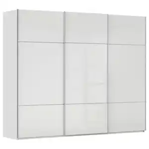 Novel Schwebetürenschrank, Weiß, Holzwerkstoff, 9 Fächer, 271x223x68 cm, Typenauswahl,  umfangreiches Zubehör erhältlich, in verschiedenen Größen und Holzdekoren erhältlich, Schlafzimmer, Kle