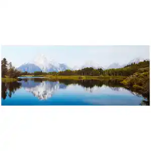 Euroart Glasbild, Mehrfarbig, Glas, rechteckig, 50x125x1.40 cm, Fotografie, einfache und schnelle Anbringung, glänzend, Bilder und Zubehör, Wandbilder, Glasbilder