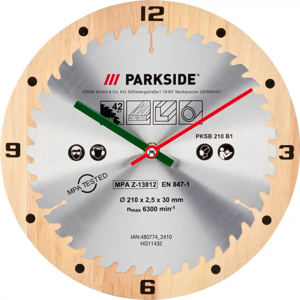 Bild 1 von PARKSIDE® Wanduhr »PWCP1A1«