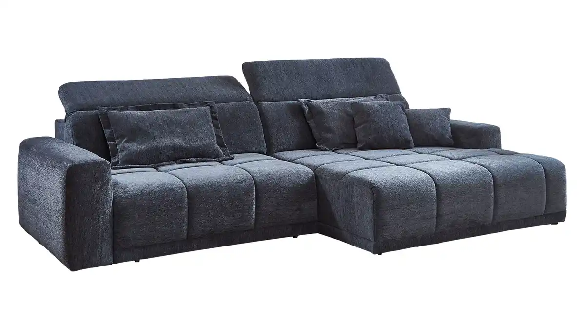 Bild 1 von Ecksofa anthrazit - 288 x 176 cm - Sitztiefenverstellung - BROOK