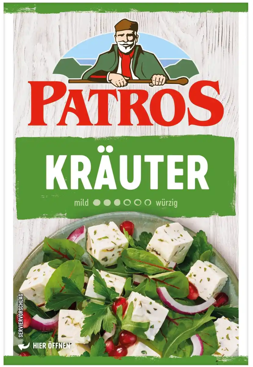 Bild 2 von PATROS Salzlakenkäse od. Pflanzlich, 130 - 180-g-Packg.