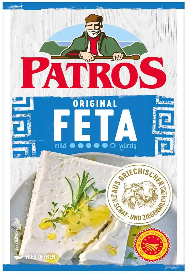 Bild 3 von PATROS Salzlakenkäse od. Pflanzlich, 130 - 180-g-Packg.