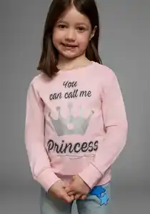KIDSWORLD Langarmshirt YOU CAN CALL ME PRINCESS mit niedlichem Glitzerprint