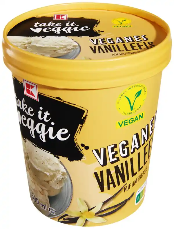 Bild 1 von K-TAKE IT VEGGIE Veganes Vanilleeis, 500-ml-Becher