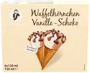 SANOBUB Eis-Waffelhörnchen, 6 St. = 720-ml-Packg.