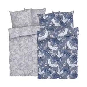 LIV&BO® Mikrofaser-Satin-Bettwäsche ca. 200 x 220 cm, 3-teilig