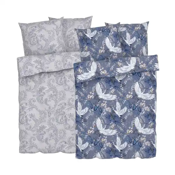 Bild 1 von LIV&BO® Mikrofaser-Satin-Bettwäsche ca. 200 x 220 cm, 3-teilig