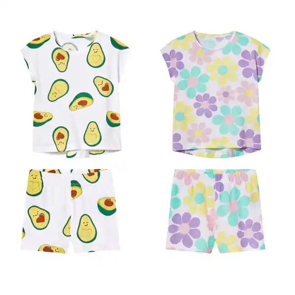 Bild 1 von HIP&HOPPS® Kinder-Shorty-Pyjama, 2-teilig