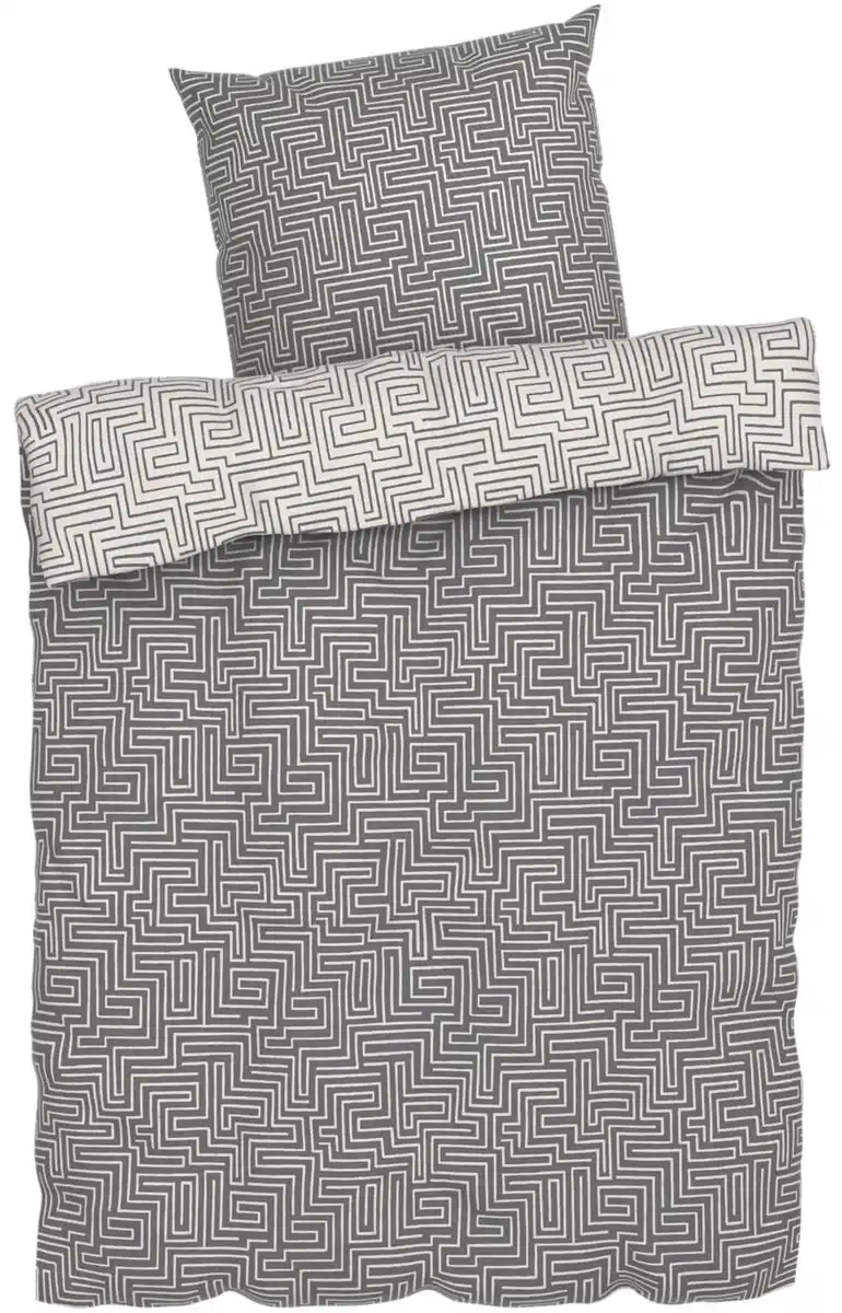 Bild 2 von LIV&BO® Mikrofaser-Satin-Bettwäsche ca. 155 x 220 cm, 2-teilig