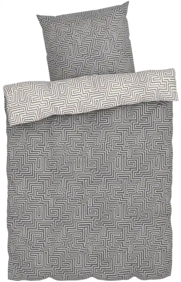 Bild 2 von LIV&BO® Mikrofaser-Satin-Bettwäsche ca. 155 x 220 cm, 2-teilig