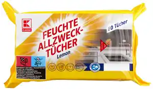K-CLASSIC Feuchte Allzwecktücher, 80-St.-Packg.