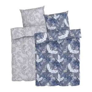 LIV&BO® Mikrofaser-Satin-Bettwäsche ca. 155 x 220 cm, 2-teilig