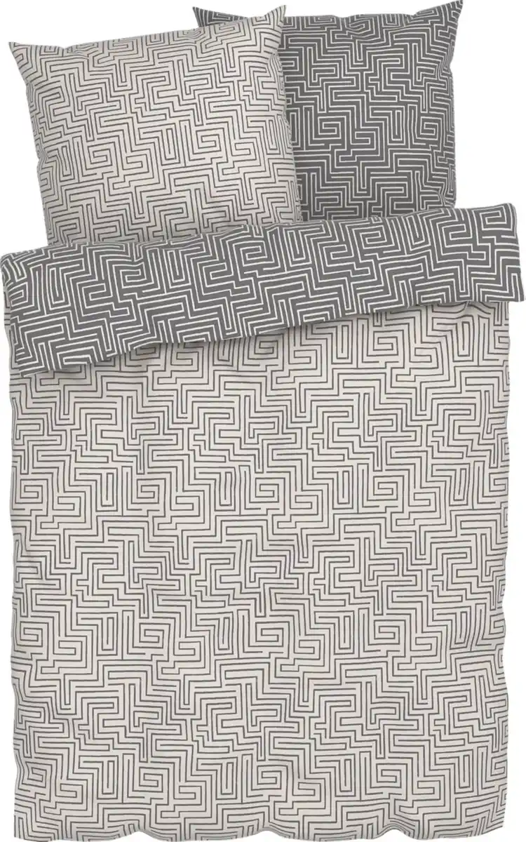 Bild 4 von LIV&BO® Mikrofaser-Satin-Bettwäsche ca. 200 x 220 cm, 3-teilig