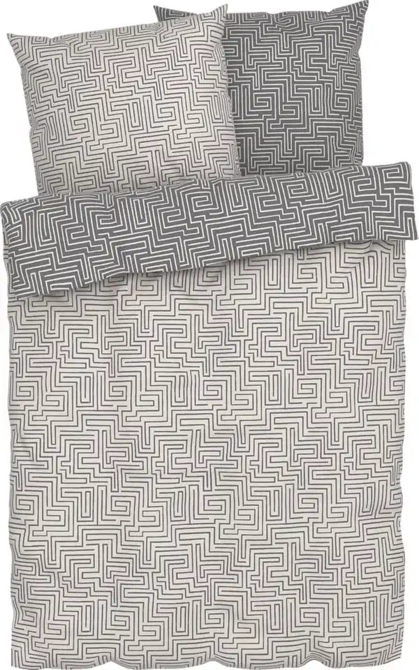 Bild 4 von LIV&BO® Mikrofaser-Satin-Bettwäsche ca. 200 x 220 cm, 3-teilig