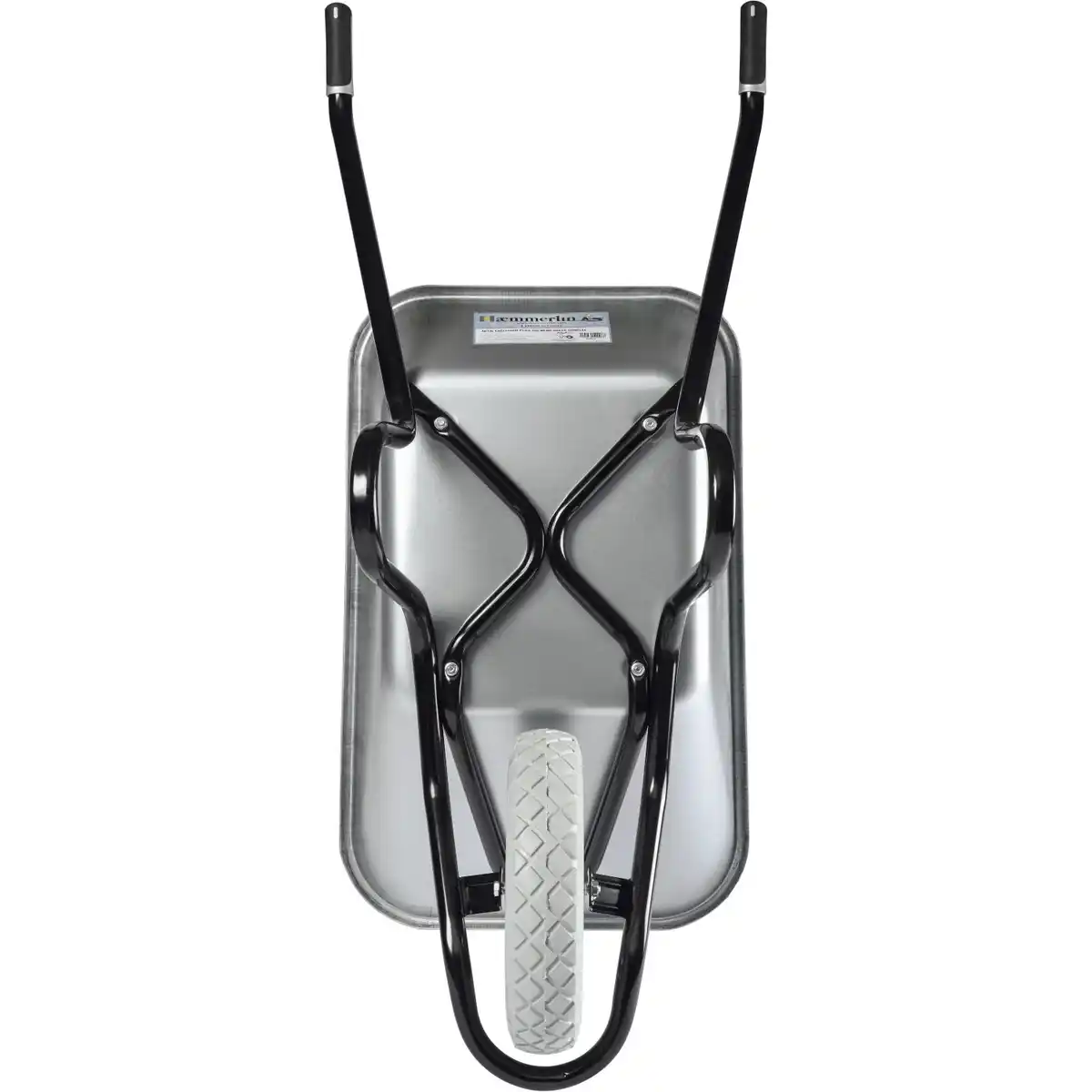 Bild 3 von Haemmerlin Einrad-Schubkarre 120 l Muldenvolumen 250 kg Traglast Verzinkt