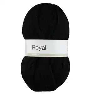 Royal Strickgarn - Schwarz, Schwarz, 100 g
