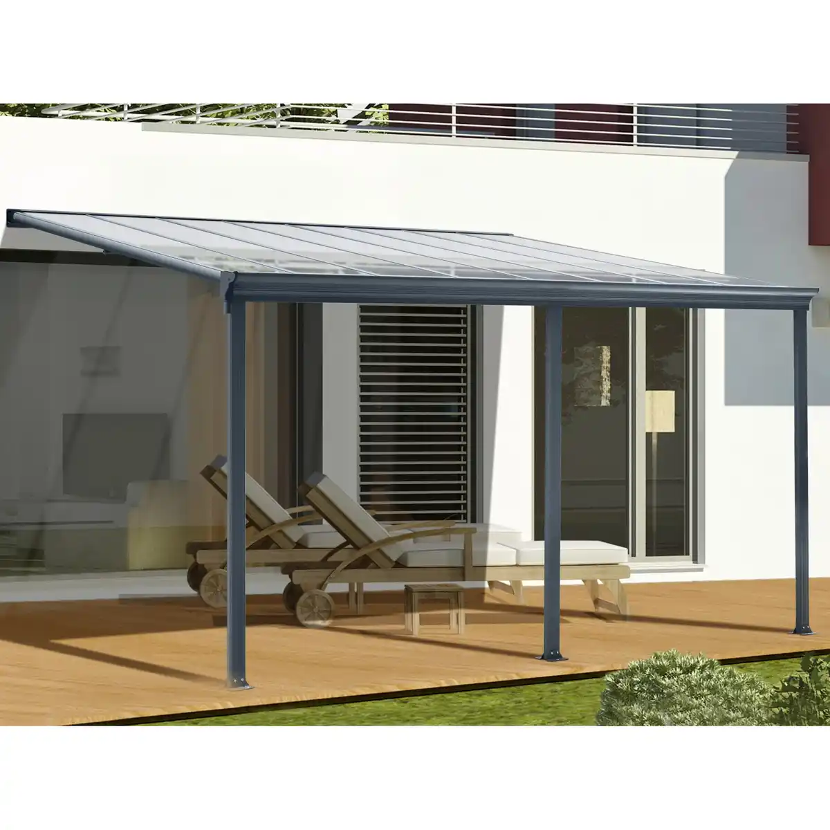 Bild 4 von Floraworld Terrassenüberdachung Anthrazit 496 cm x 303 cm