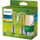 Bild 1 von Philips LED-Leuchtmittel ultraeffizient E27 Glühlampenform 4W 840lm 2er Set