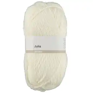 Julia Strickgarn - Weiß, Weiß, 100 g