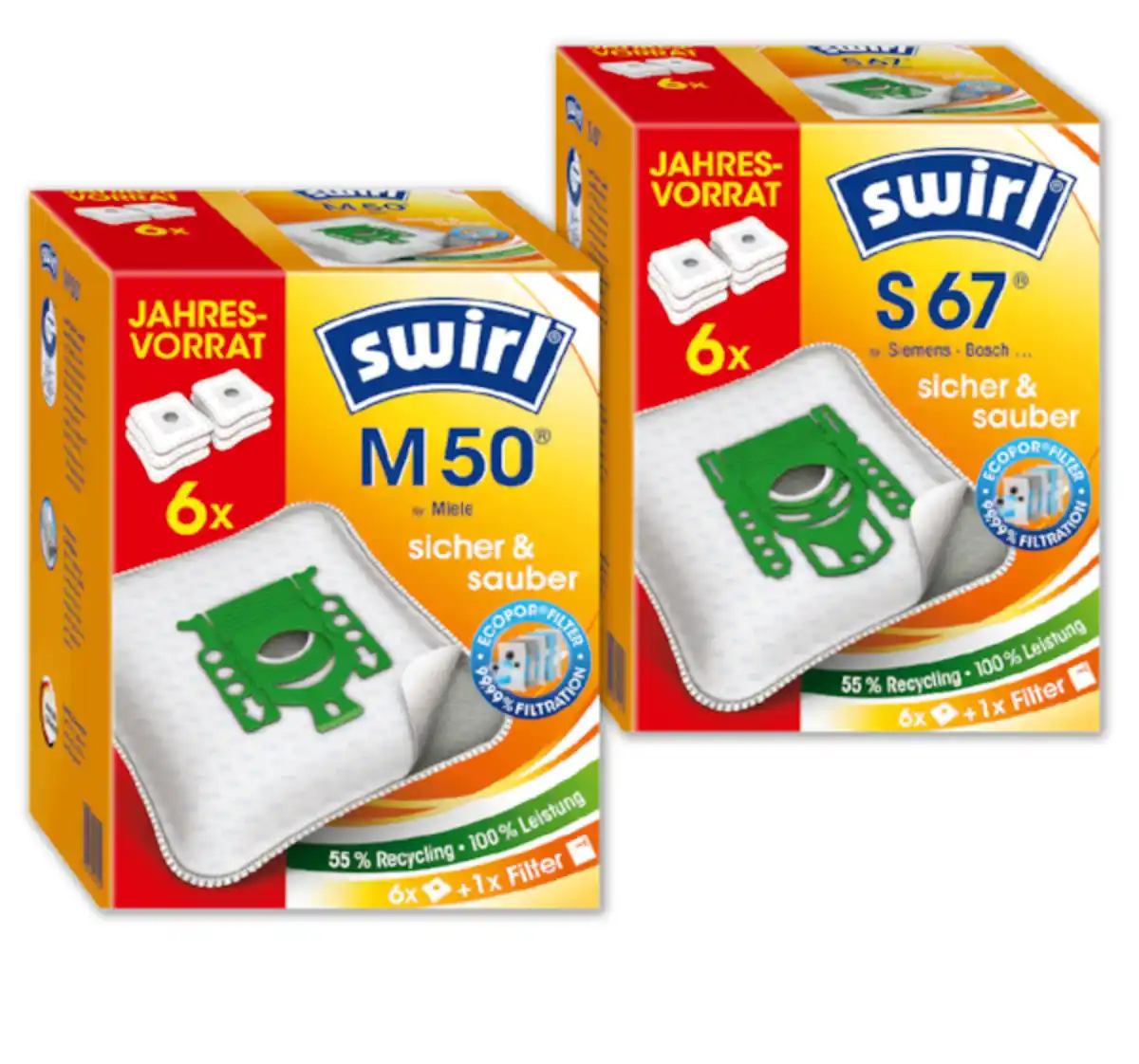 Bild 1 von SWIRL Staubfilterbeutel-Jahrespackung*