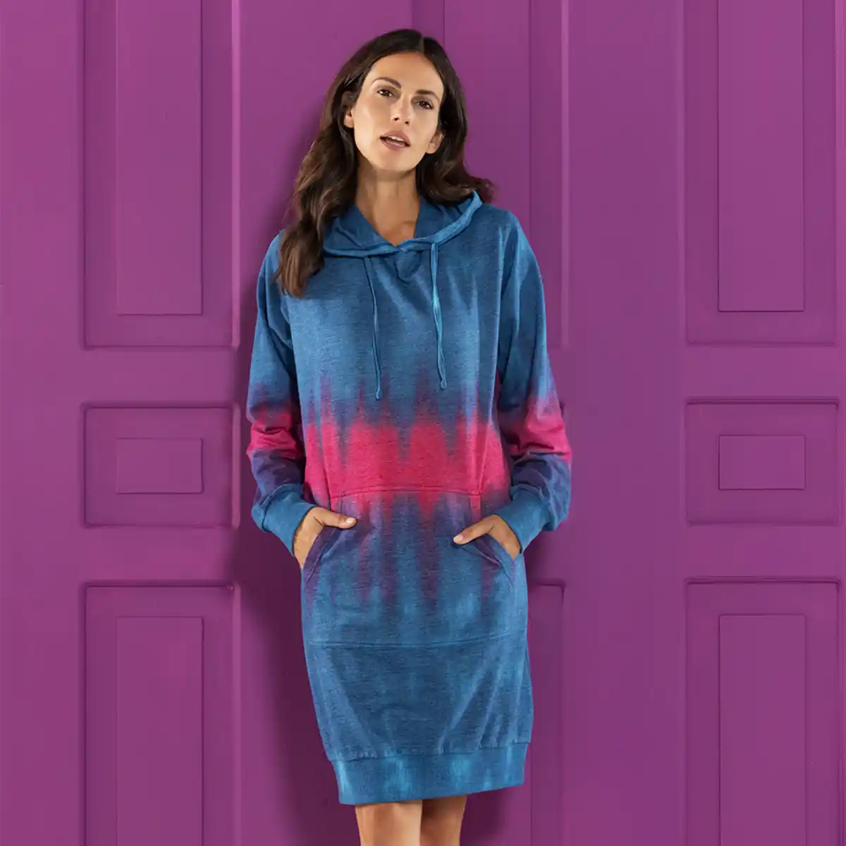 Bild 2 von Sweat-Kapuzenkleid für Damen