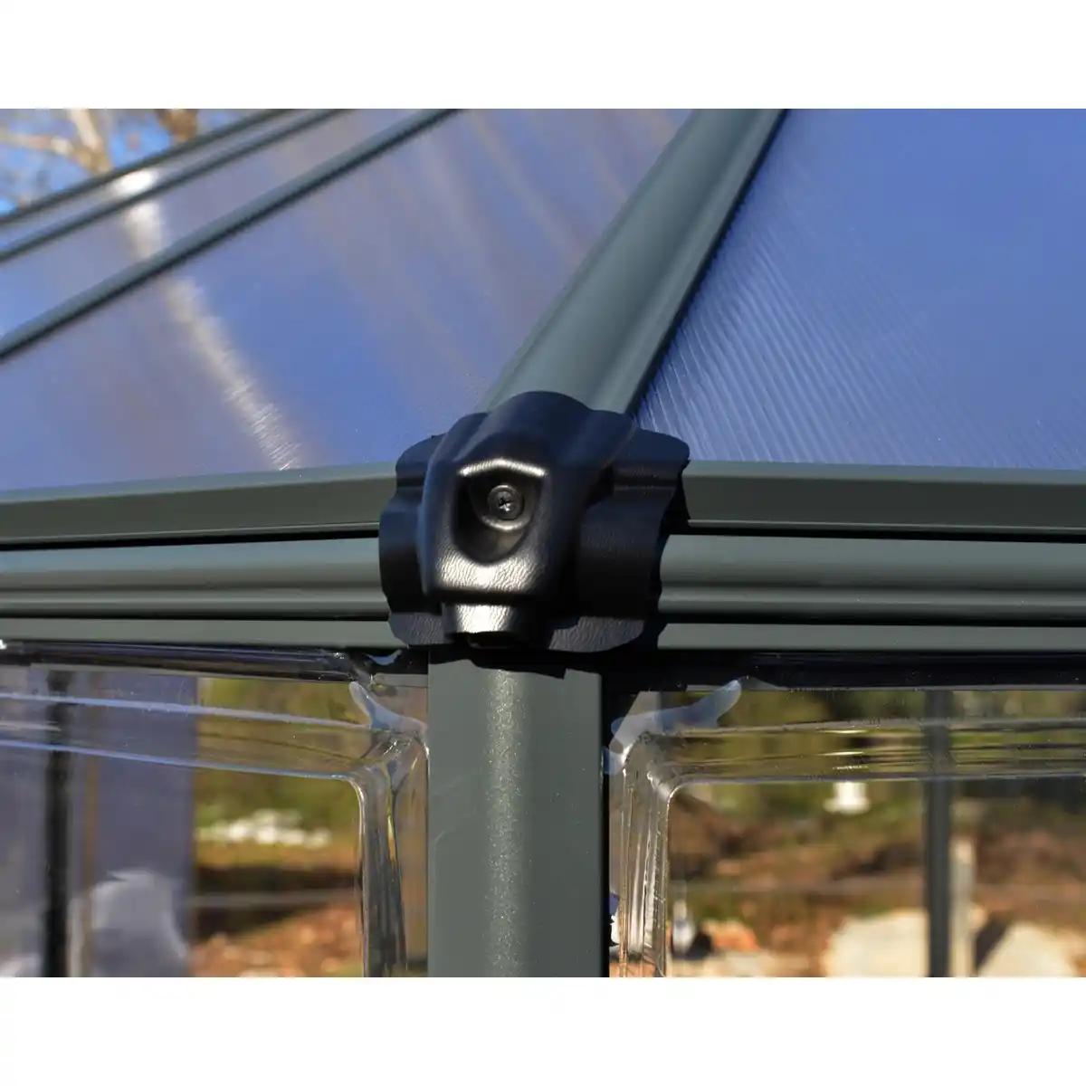 Bild 3 von Palram - Canopia Oasis 3.6 x 3.2 Gewächshaus rund Gewächshaus hexagon Glas Pavi