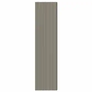 Akustikpaneel Foliert Sandgrau Filz Schwarz 60 cm x 240 cm FSC®
