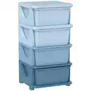 Bild 1 von HOMCOM Schubladenschrank für Kinder mit Stauraum Aufbewahrungsboxen vier Ebene