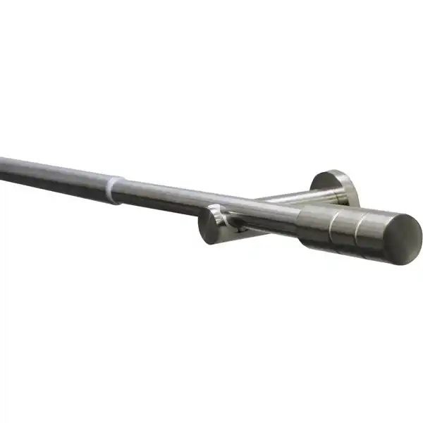 Bild 1 von Gardinia Gardinenstangen-Set Kreta Zylinder Ø 16/19mm 120-210cm Edelstahl-Optik
