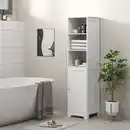 Bild 2 von Badezimmerschrank Badschrank mit 3 offenen Fächern, 1 Schrankfach, Weiß
