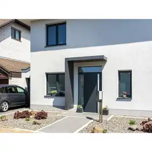Gutta Rechteckvordach BS PLUS Anthrazit 160 x 90 cm Seite Links