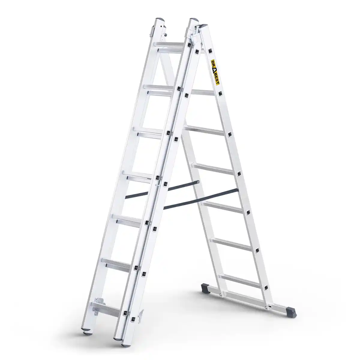 Bild 1 von DRABEST Vielzweckleiter 3 x 7 Sprossen Aluminium