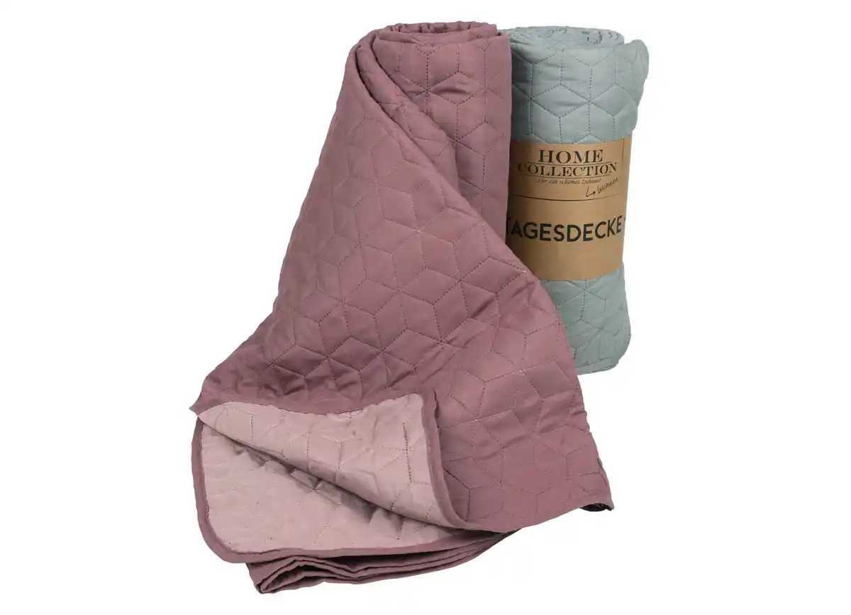 Bild 1 von Tagesdecke wattiert 220x240cm Altrosa