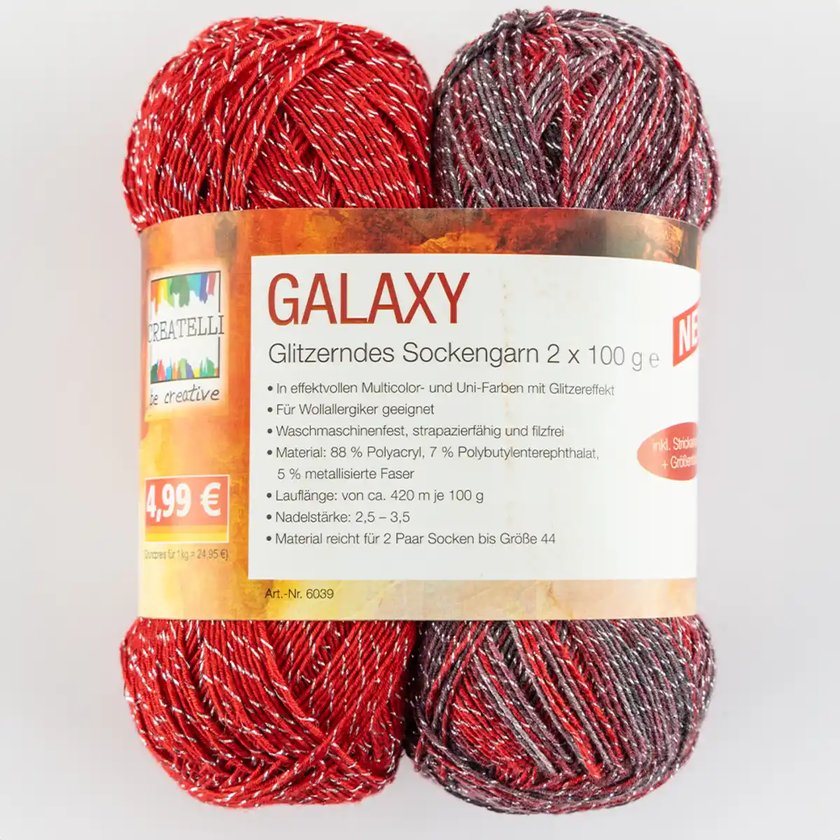 Bild 1 von Glitzer Sockenwolle "Galaxy"