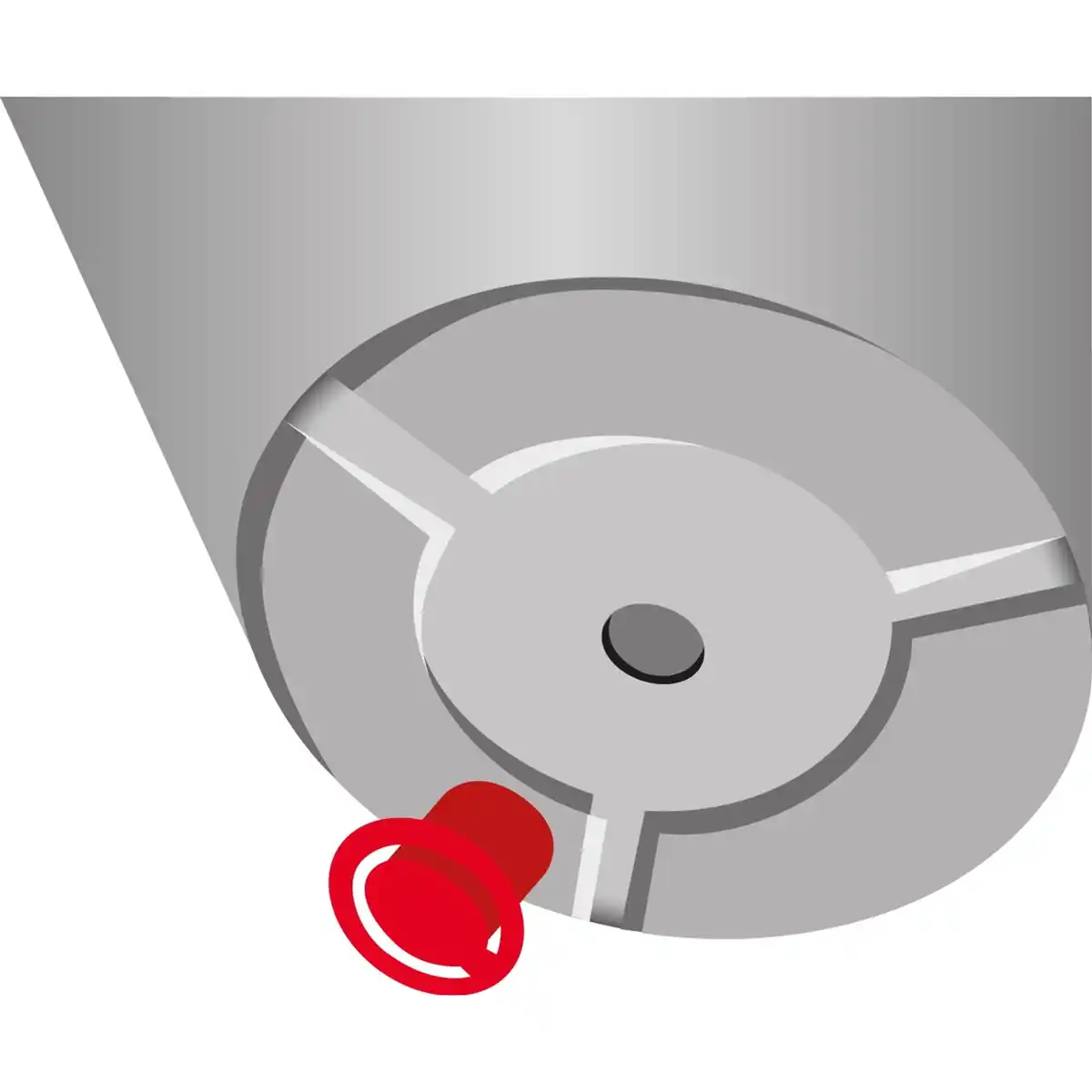 Bild 2 von Scheurich Pflanzgefäß Linetto Ø 28,6 cm Stony Black